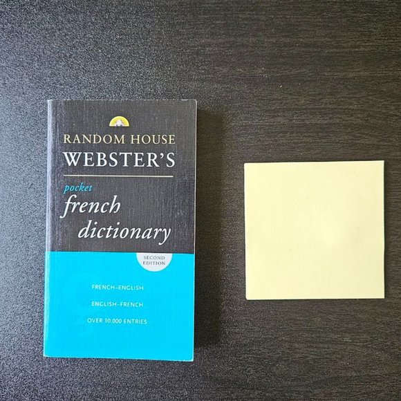 4/$20 Random House Webster's Pocket French Dictionary,‎ 2nd Edition – 1997 - Picture 1 of 5